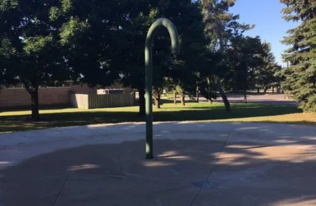Northview Park splash pad from the official city splash-pad guide. Photo date not stated.