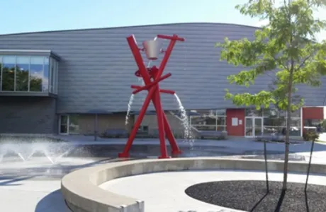 Delpark Homes Centre splash pad in Oshawa